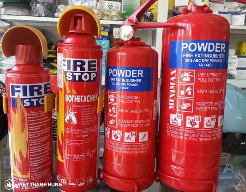 Các loại bình chữa cháy dùng cho xe ô tô