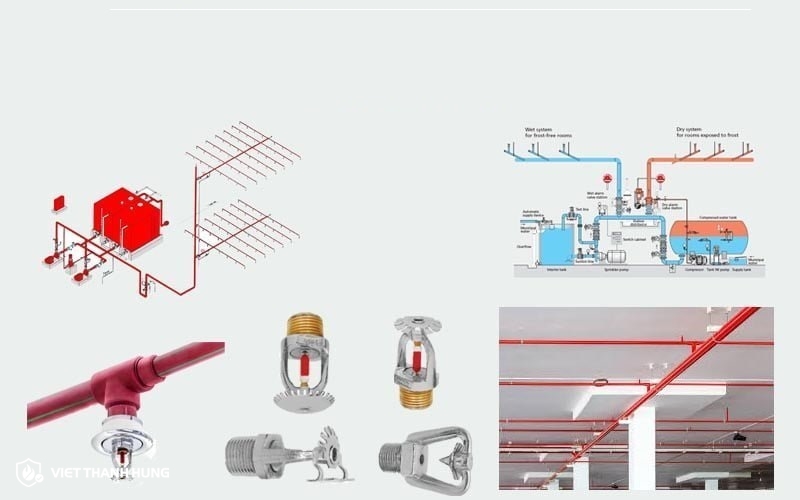 Cấu tạo chính của hệ thống sprinkler