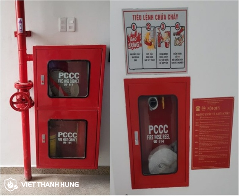 Phân loại tủ chữa cháy theo thiết bị chứa bên trong