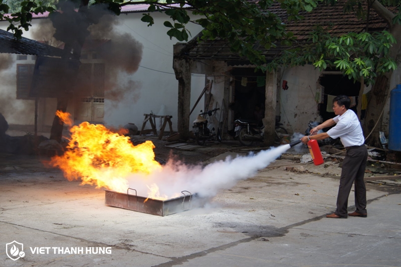 Tác dụng của bình bột chữa cháy